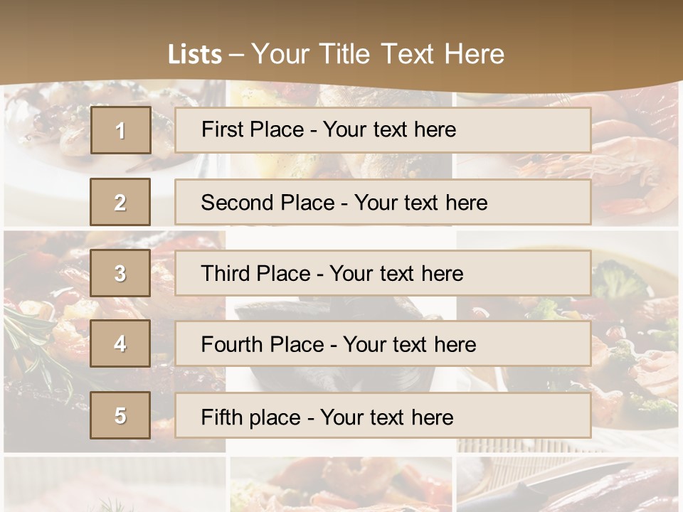 Sea Food PowerPoint Template