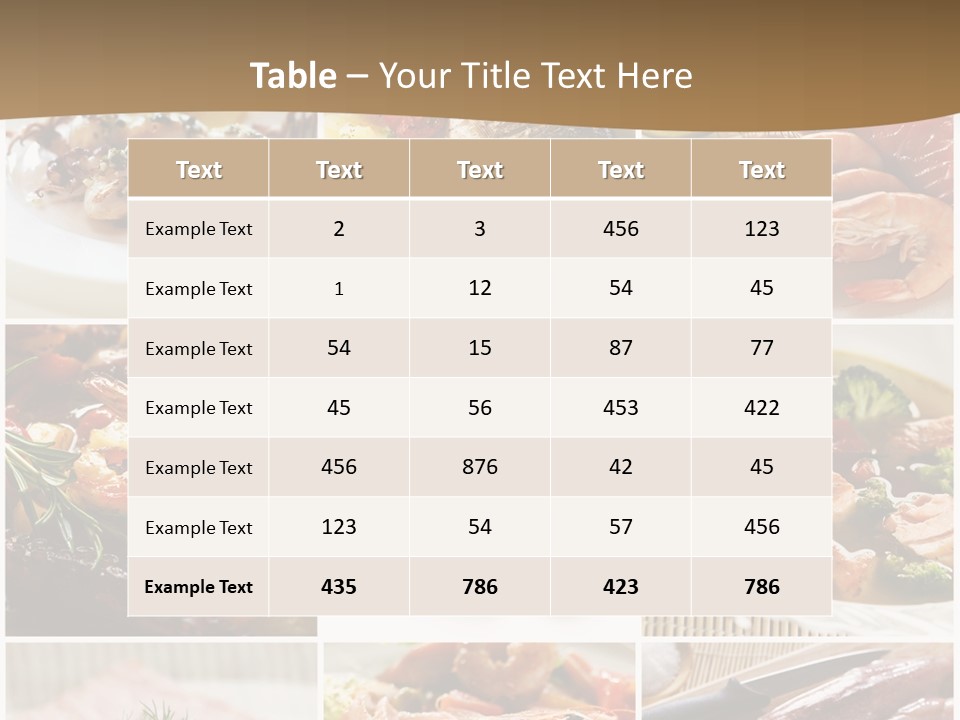 Sea Food PowerPoint Template