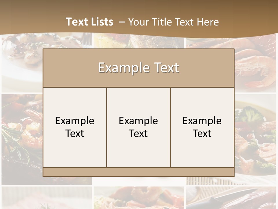 Sea Food PowerPoint Template