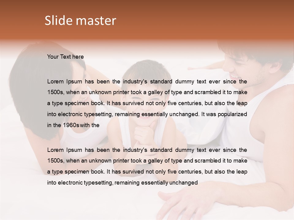 Family Picture With Baby PowerPoint Template