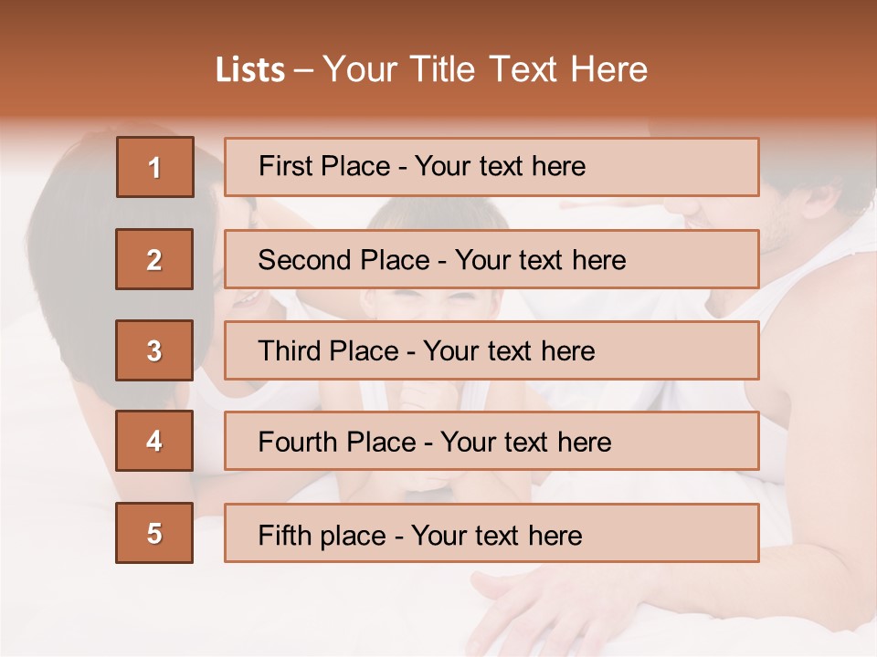 Family Picture With Baby PowerPoint Template