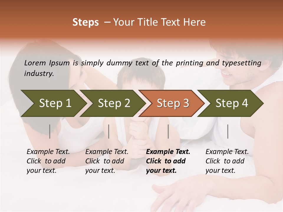 Family Picture With Baby PowerPoint Template