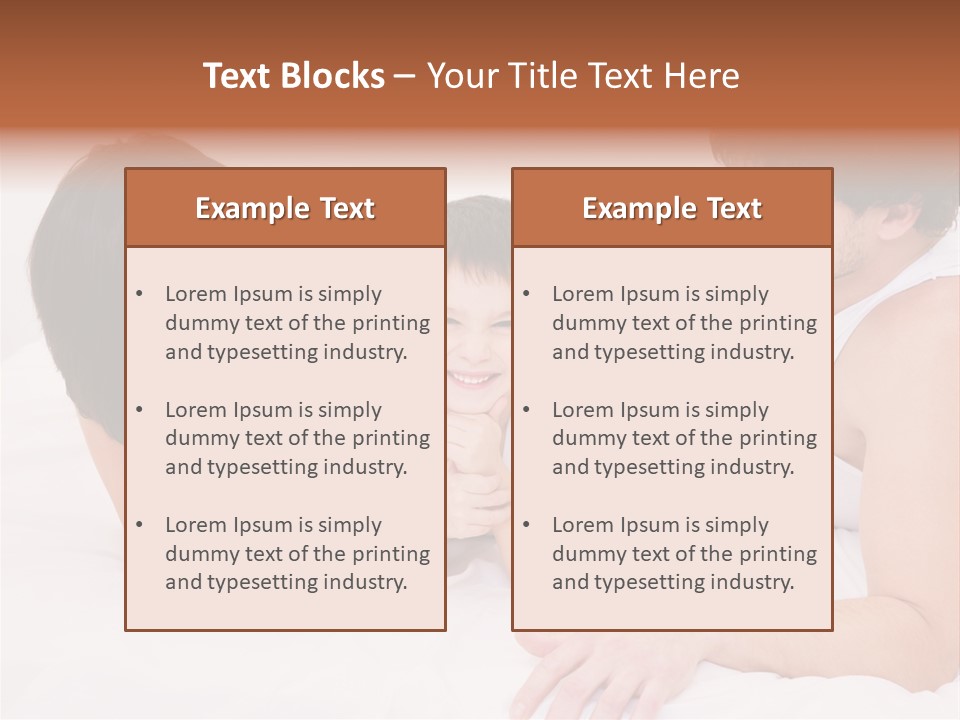 Family Picture With Baby PowerPoint Template