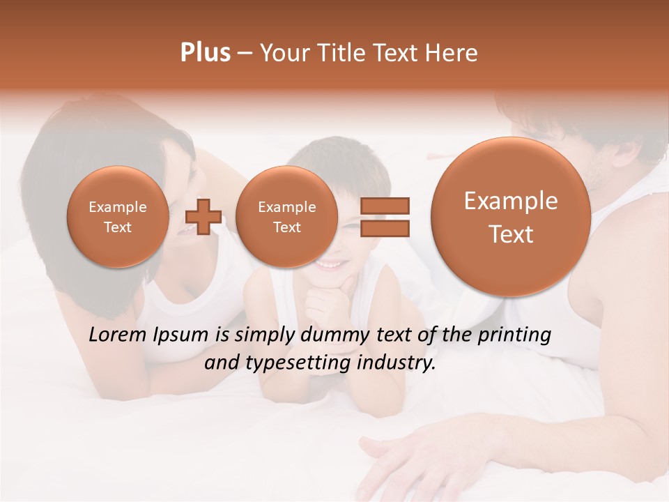 Family Picture With Baby PowerPoint Template