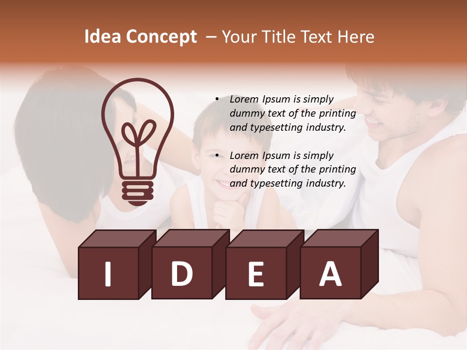 Family Picture With Baby PowerPoint Template