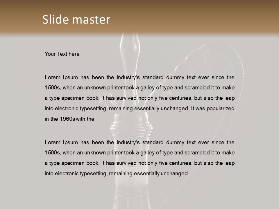 Still Life Stilllife Glass PowerPoint Template