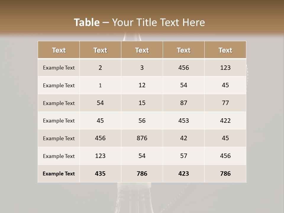 Still Life Stilllife Glass PowerPoint Template
