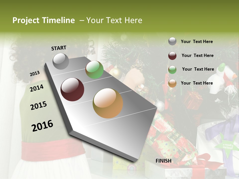 Surprise Love Daughter PowerPoint Template