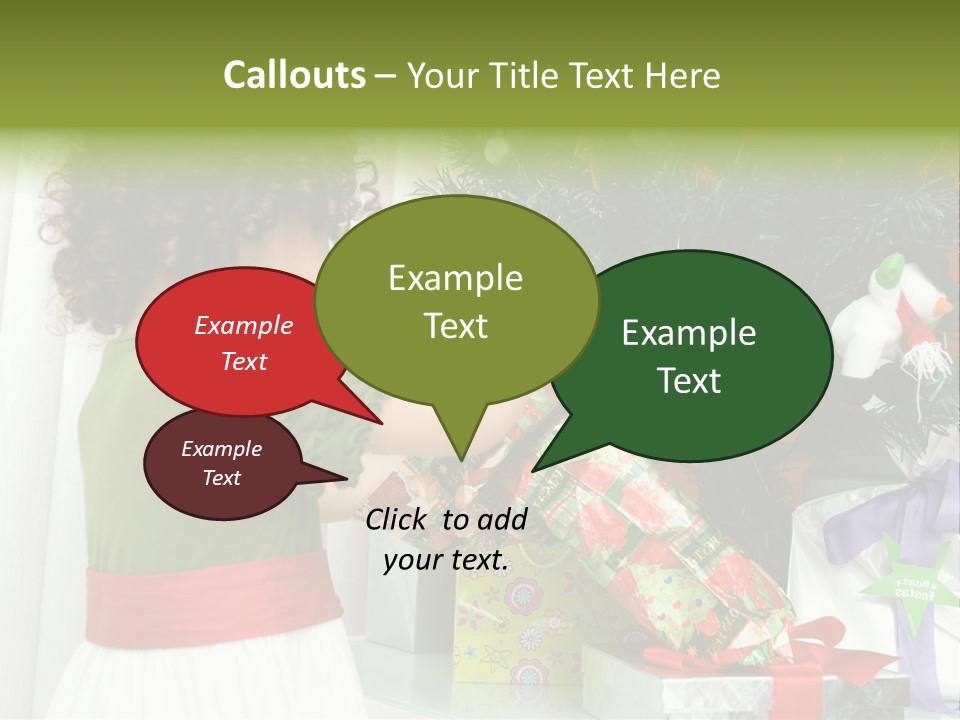 Surprise Love Daughter PowerPoint Template