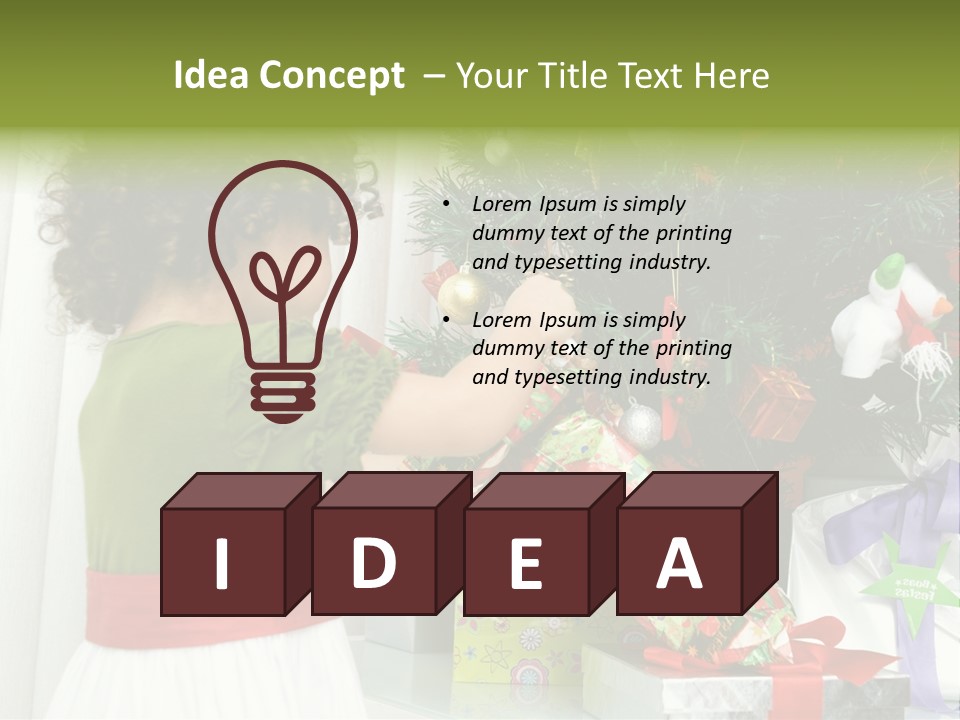 Surprise Love Daughter PowerPoint Template