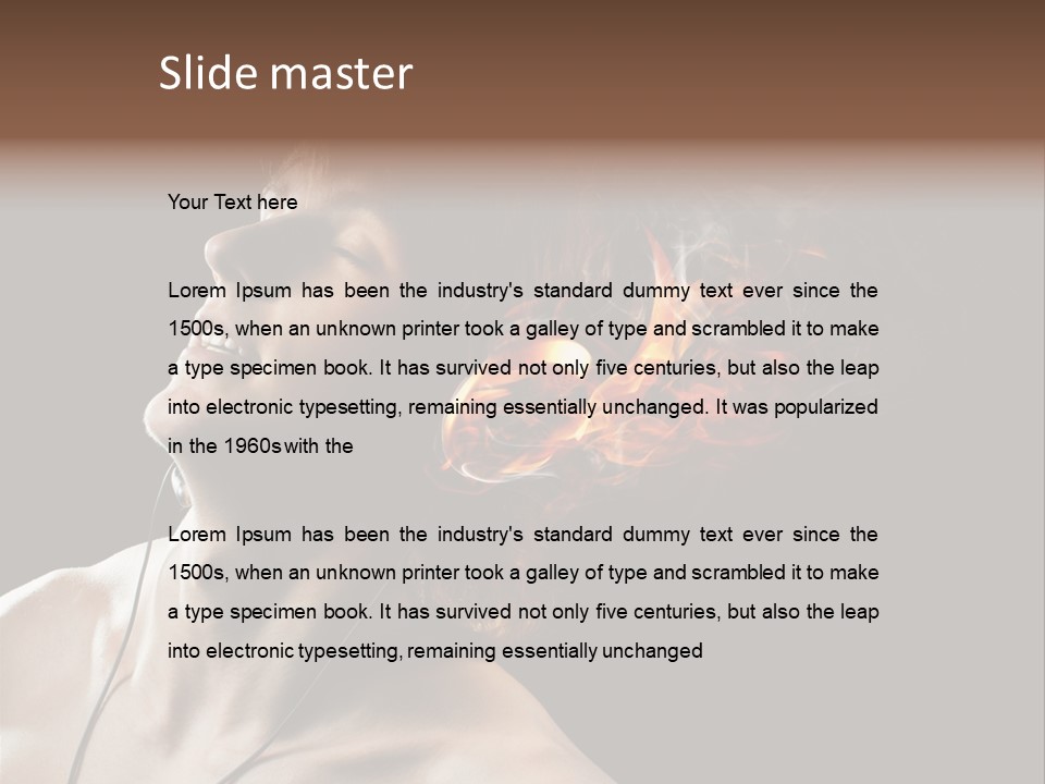 Macro Retro Seam PowerPoint Template