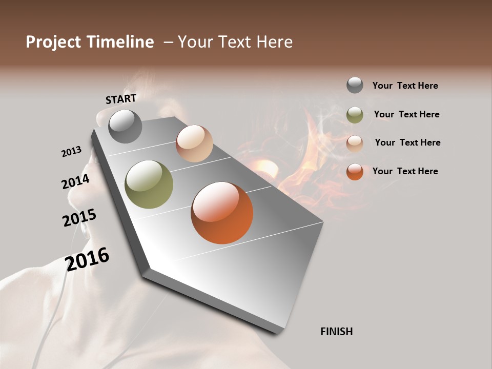 Macro Retro Seam PowerPoint Template