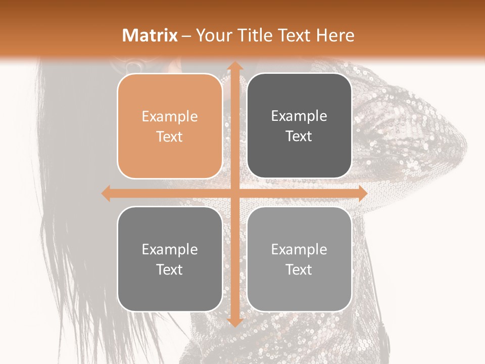 Headphones Girl PowerPoint Template