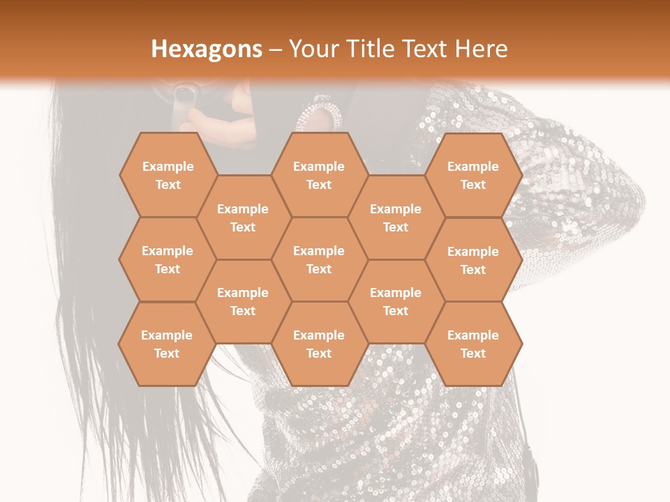 Headphones Girl PowerPoint Template