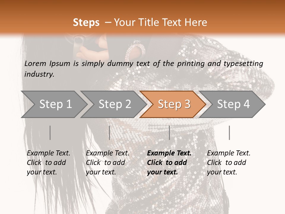 Headphones Girl PowerPoint Template