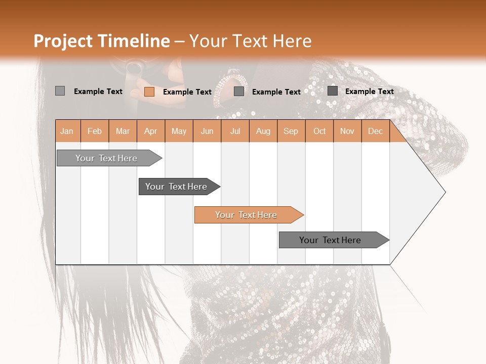 Headphones Girl PowerPoint Template