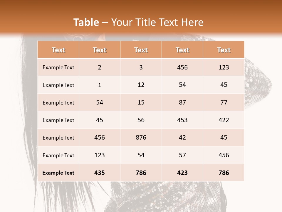 Headphones Girl PowerPoint Template