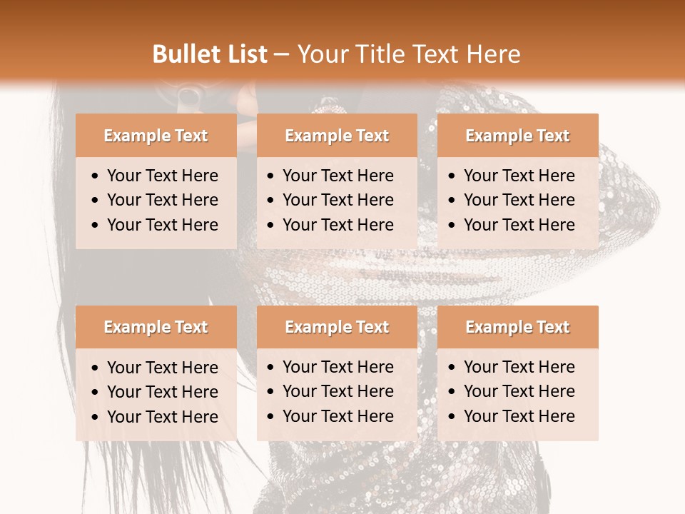 Headphones Girl PowerPoint Template