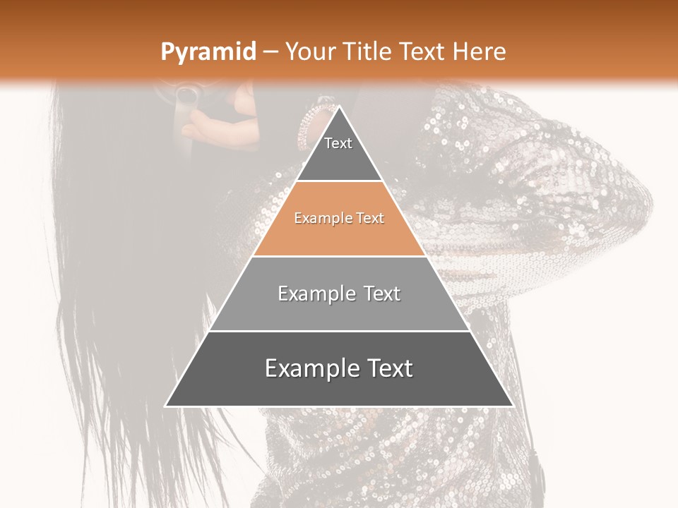 Headphones Girl PowerPoint Template