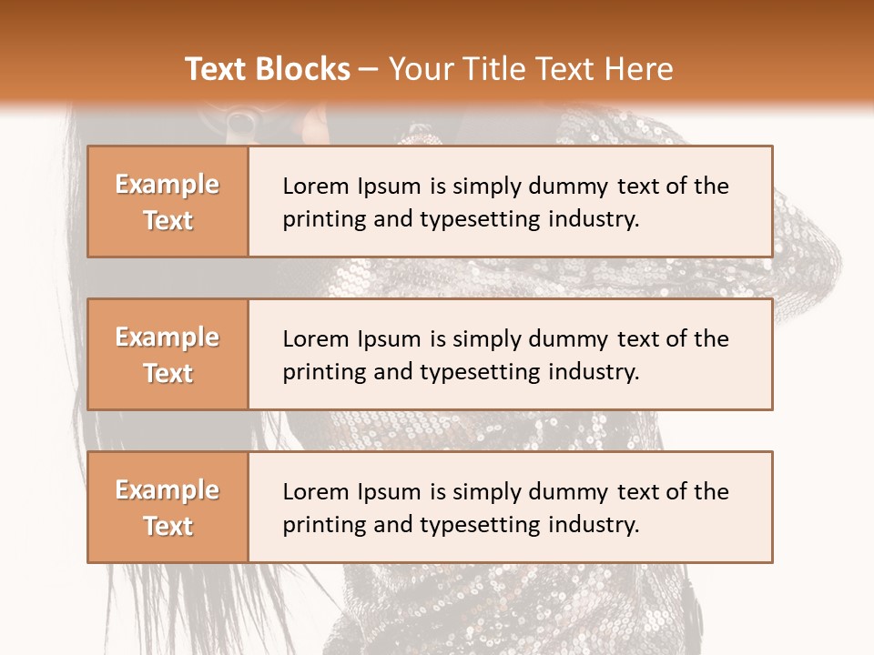 Headphones Girl PowerPoint Template