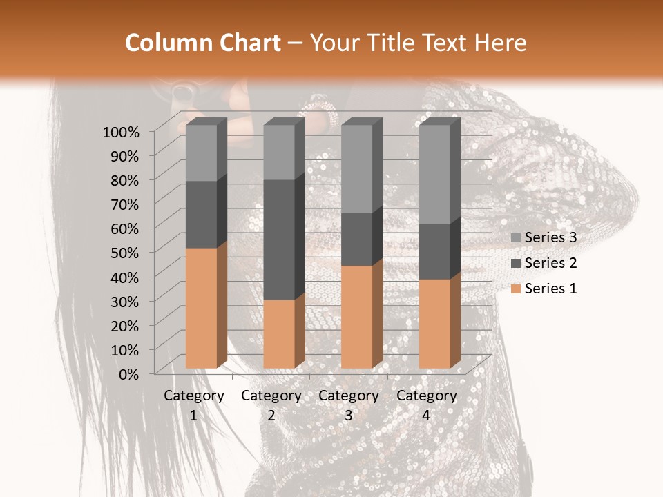 Headphones Girl PowerPoint Template