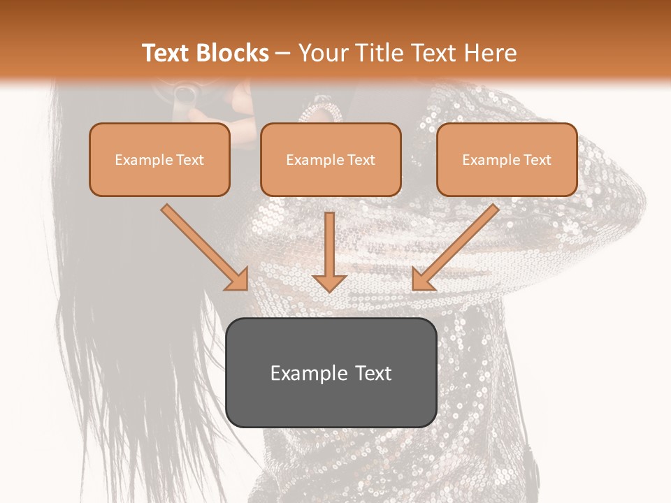 Headphones Girl PowerPoint Template