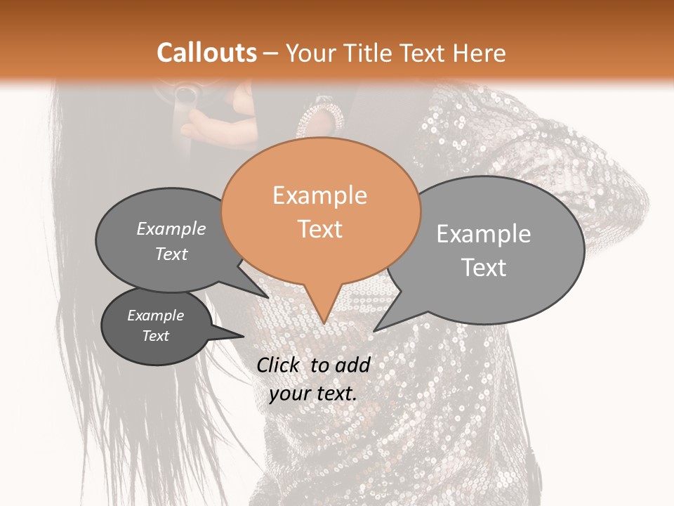 Headphones Girl PowerPoint Template