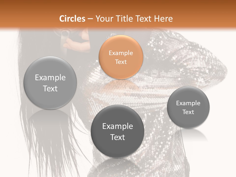 Headphones Girl PowerPoint Template