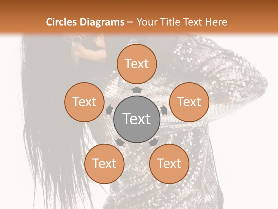 Headphones Girl PowerPoint Template