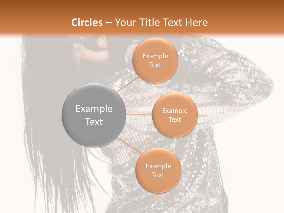 Headphones Girl PowerPoint Template