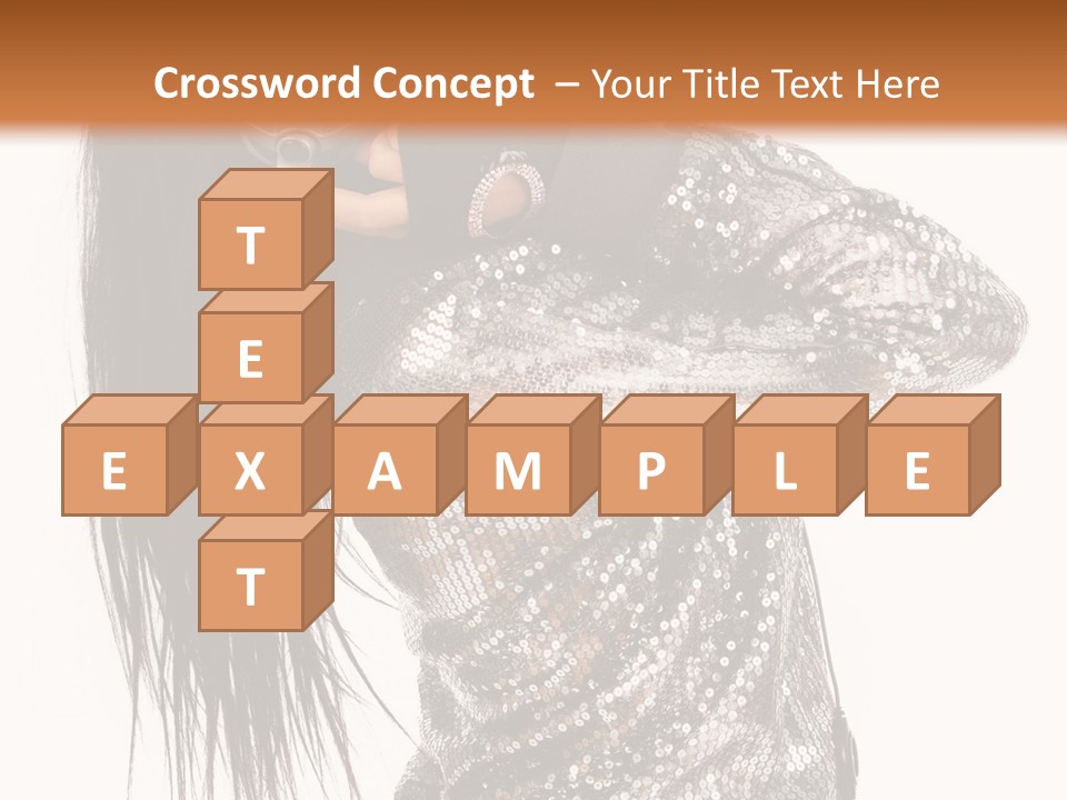 Headphones Girl PowerPoint Template