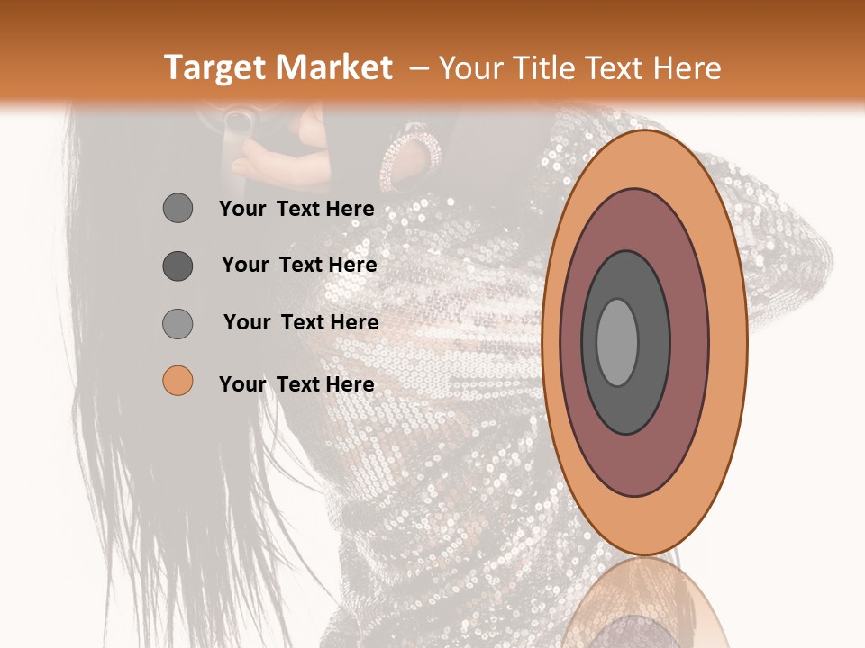 Headphones Girl PowerPoint Template