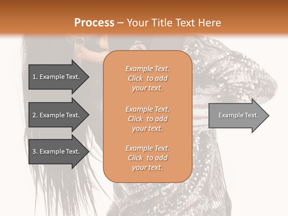 Headphones Girl PowerPoint Template