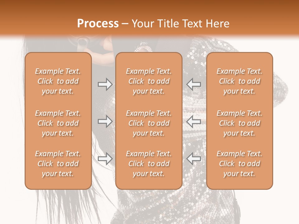 Headphones Girl PowerPoint Template