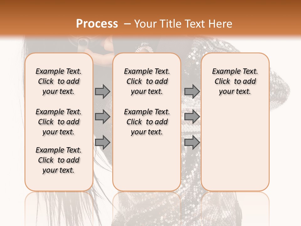 Headphones Girl PowerPoint Template