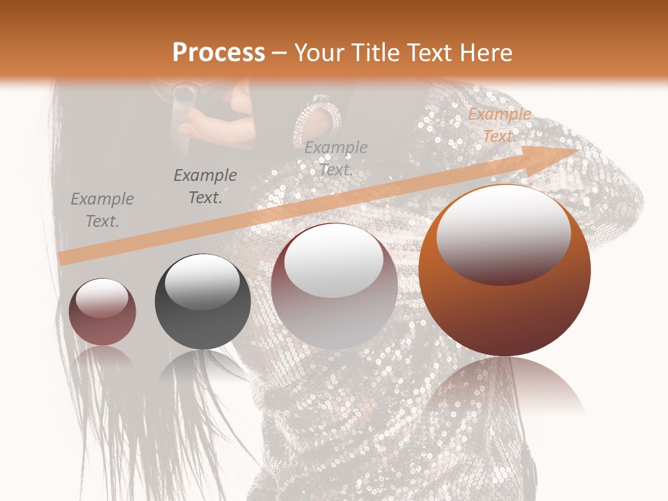 Headphones Girl PowerPoint Template