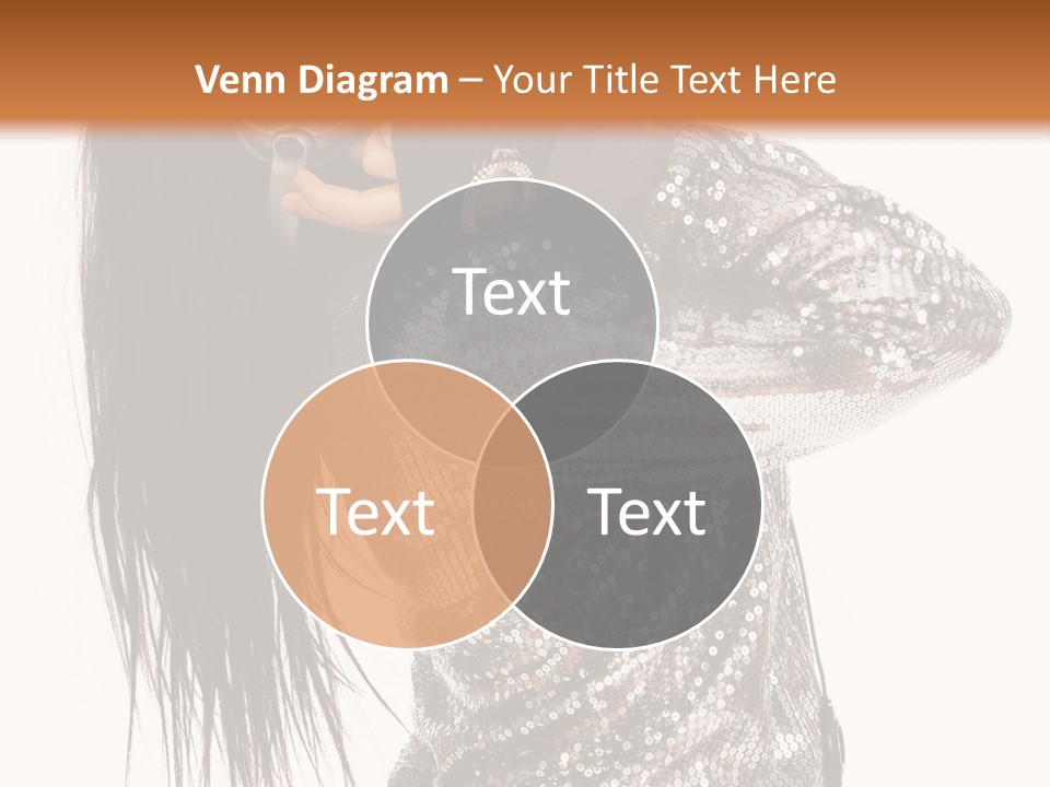 Headphones Girl PowerPoint Template