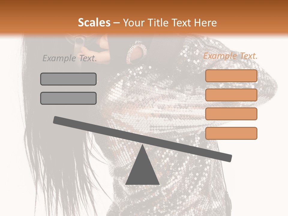 Headphones Girl PowerPoint Template