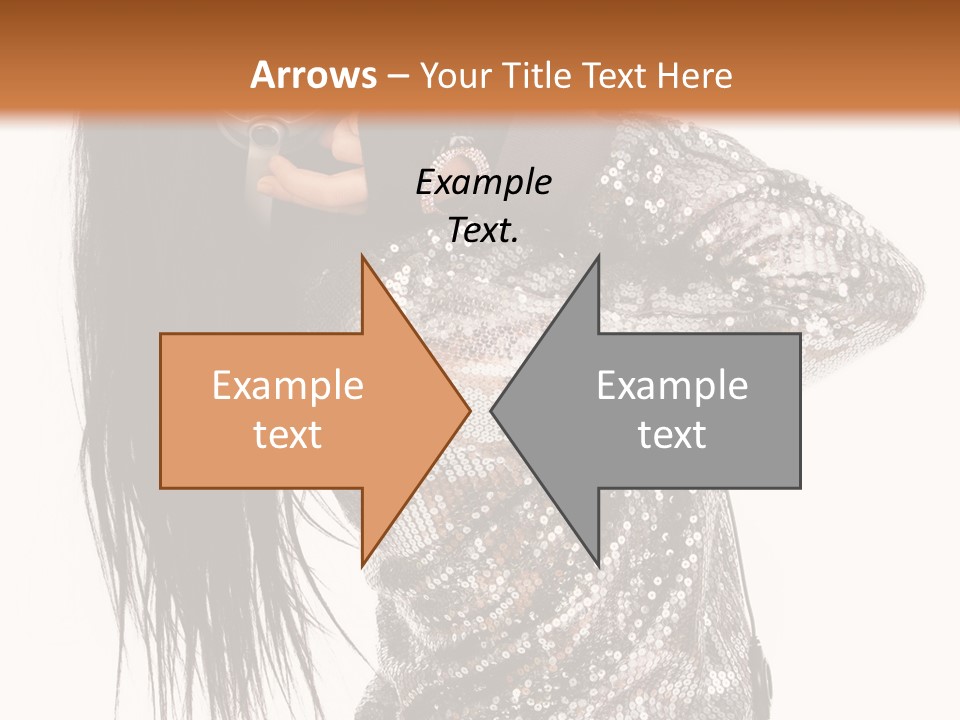 Headphones Girl PowerPoint Template