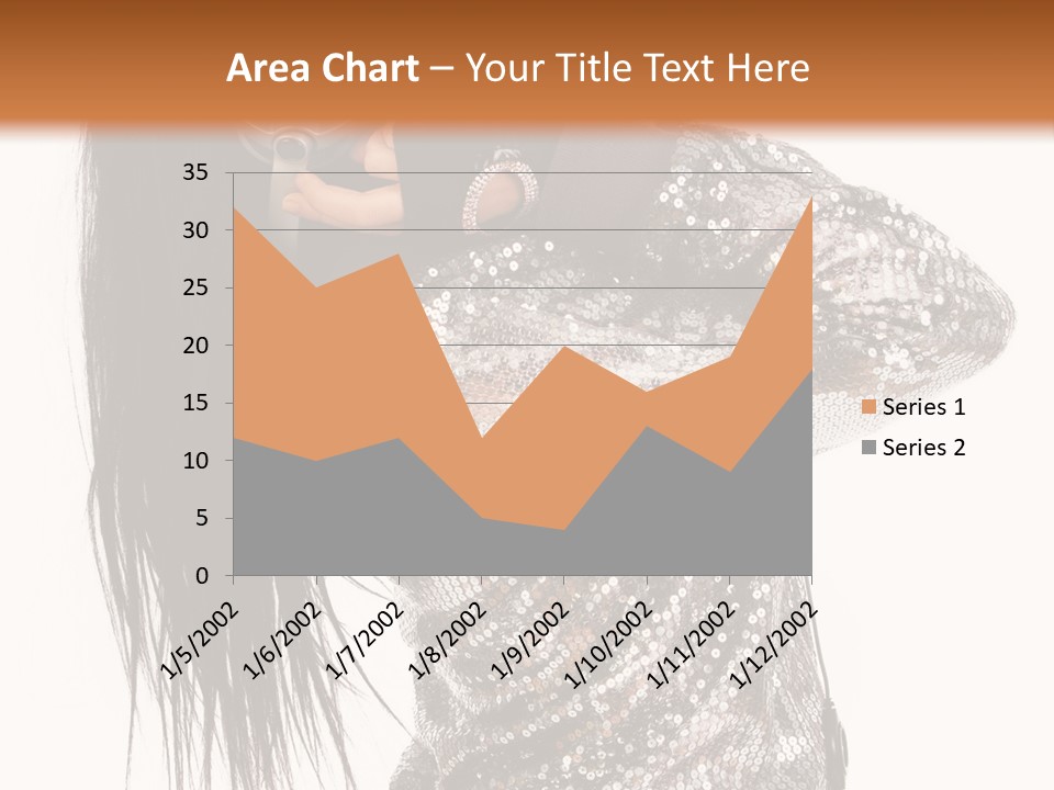 Headphones Girl PowerPoint Template