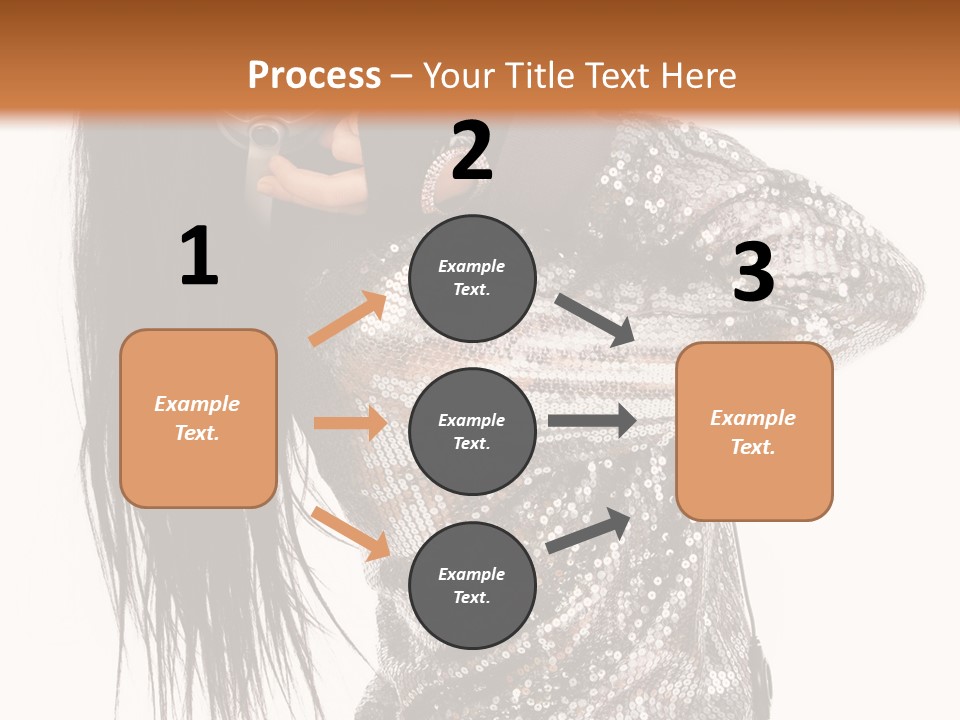 Headphones Girl PowerPoint Template