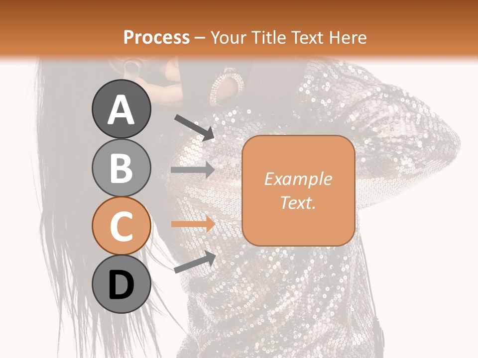 Headphones Girl PowerPoint Template