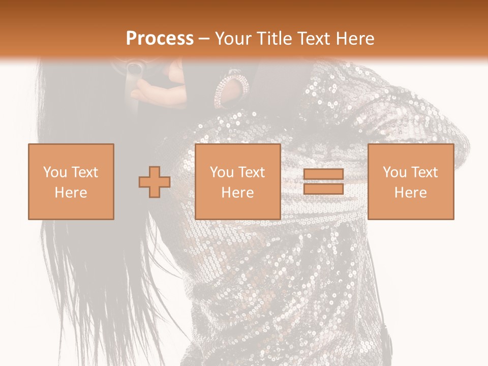 Headphones Girl PowerPoint Template