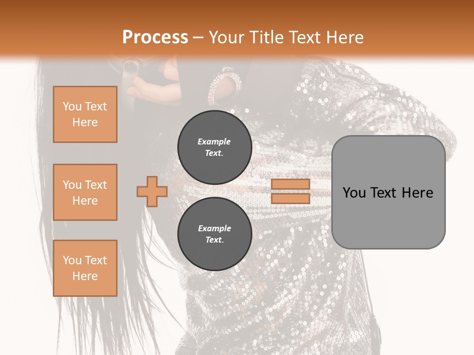 Headphones Girl PowerPoint Template