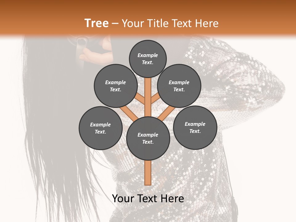 Headphones Girl PowerPoint Template