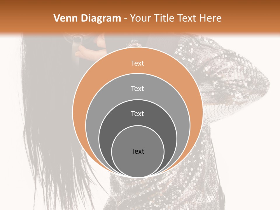 Headphones Girl PowerPoint Template