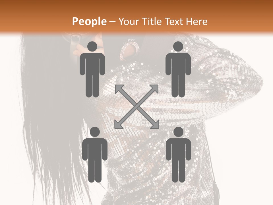 Headphones Girl PowerPoint Template