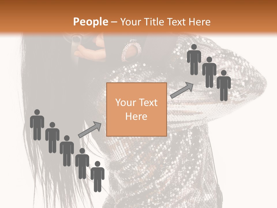 Headphones Girl PowerPoint Template