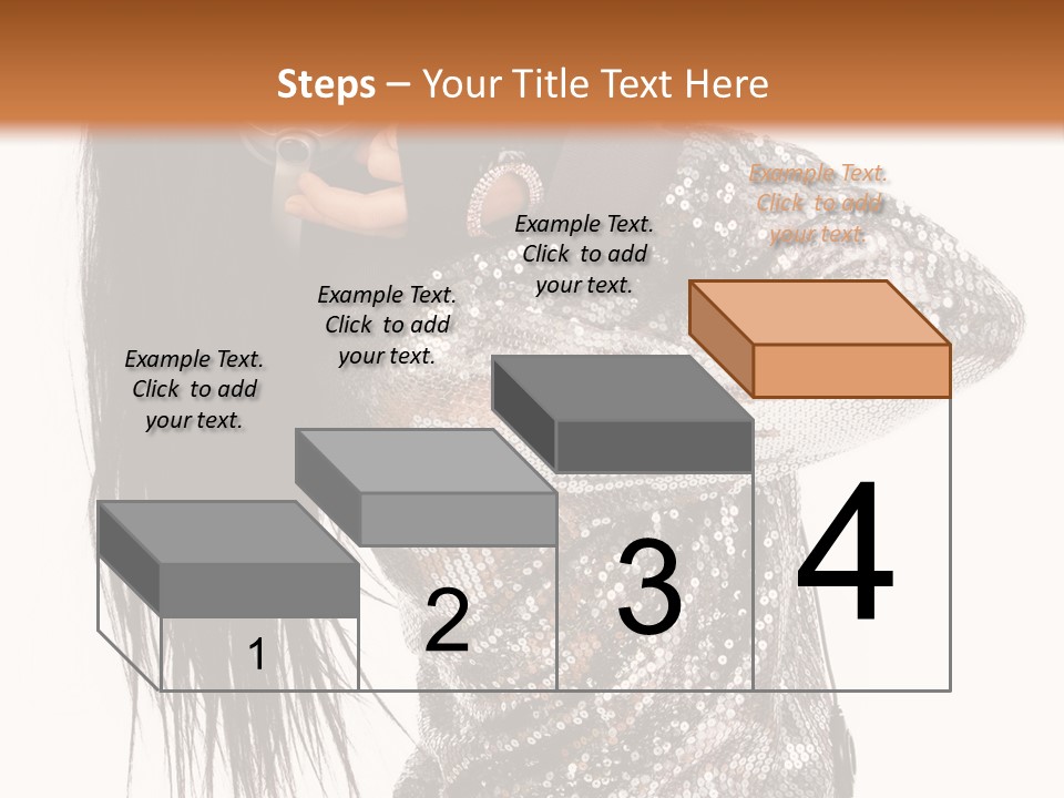 Headphones Girl PowerPoint Template