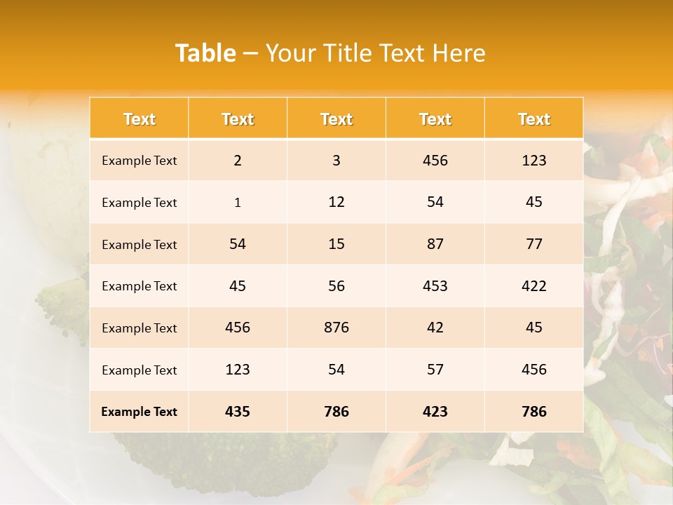Alimente Ce Contin Calciu PowerPoint Template